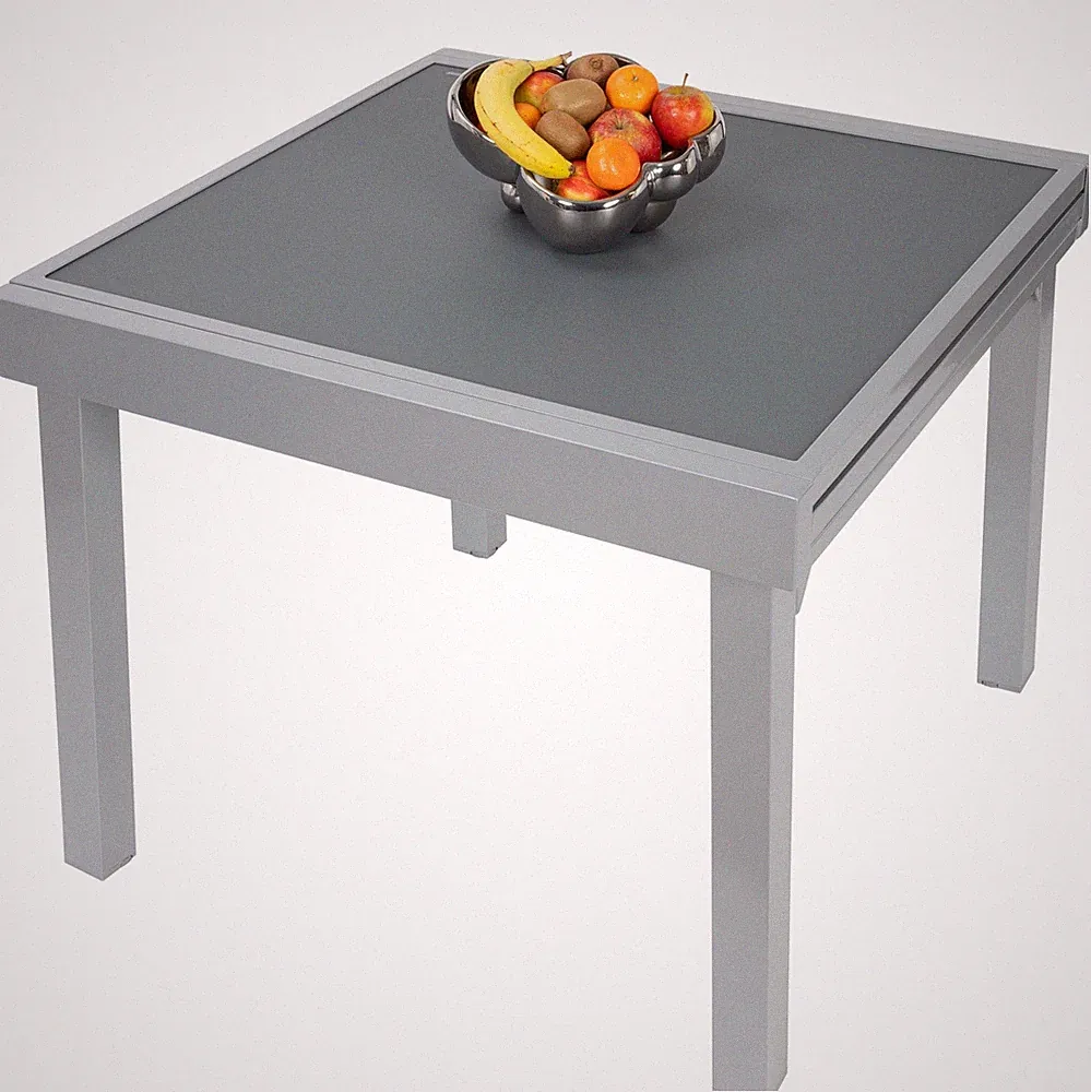 Gartentisch Esstisch Glastisch Ausziehtisch Tisch 90-180 cm DIPLOMAT ib style®