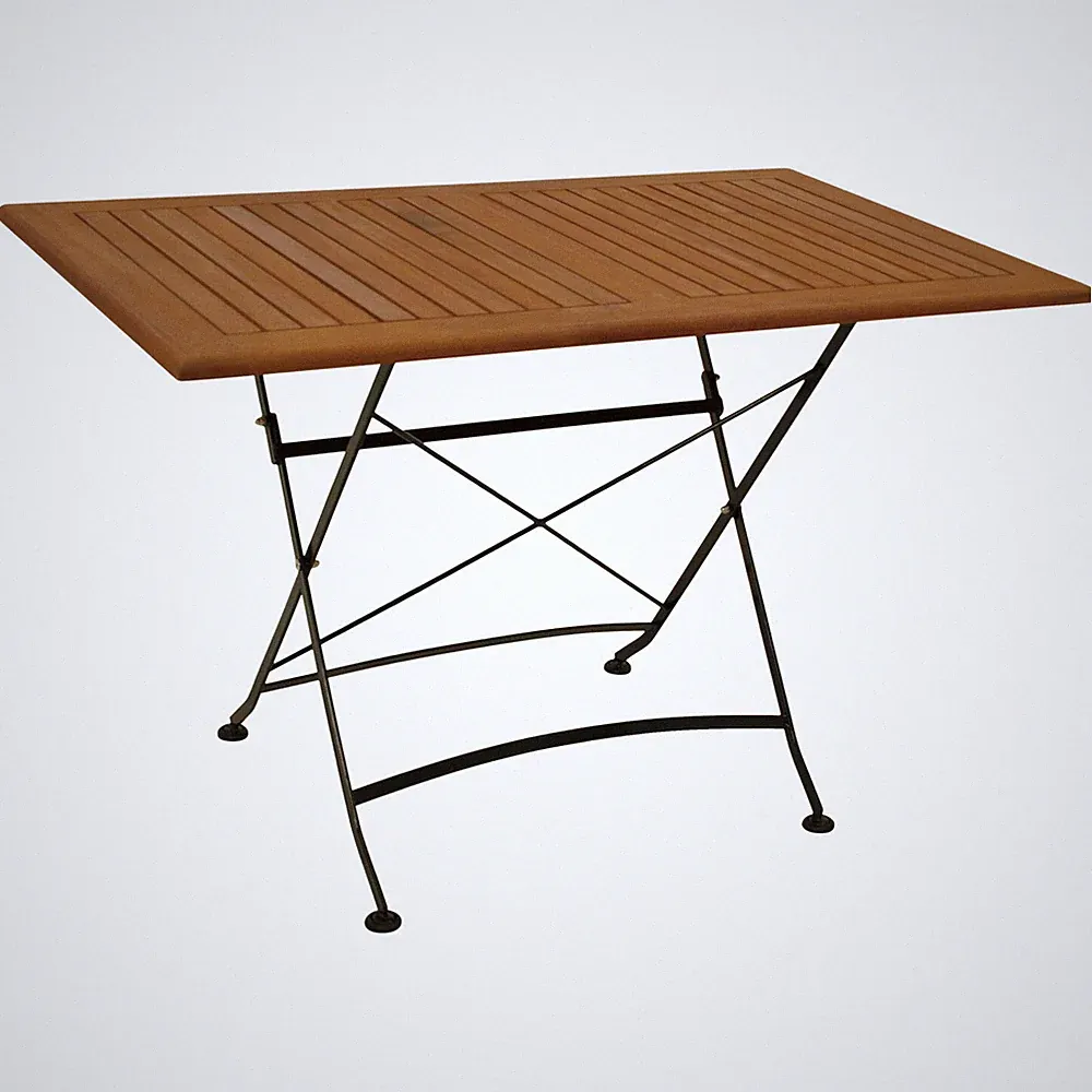Gartentisch Esstisch Klapptisch Tisch HOFGARTEN 70x120cn, Stahl Holz, 2. WAHL