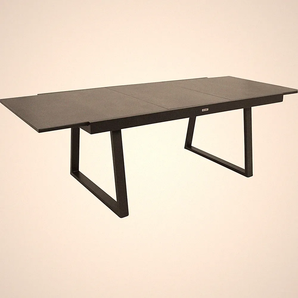 Gartentisch Esstisch Tisch Ausziehtisch Keramiktisch REIMS 180/240x100cm grau