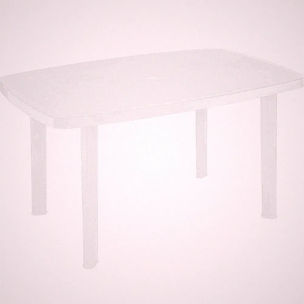 Gartentisch Faro 90x140cm Kunststoff weiß Garten Tisch Balkon Gartenmöbel wohnen