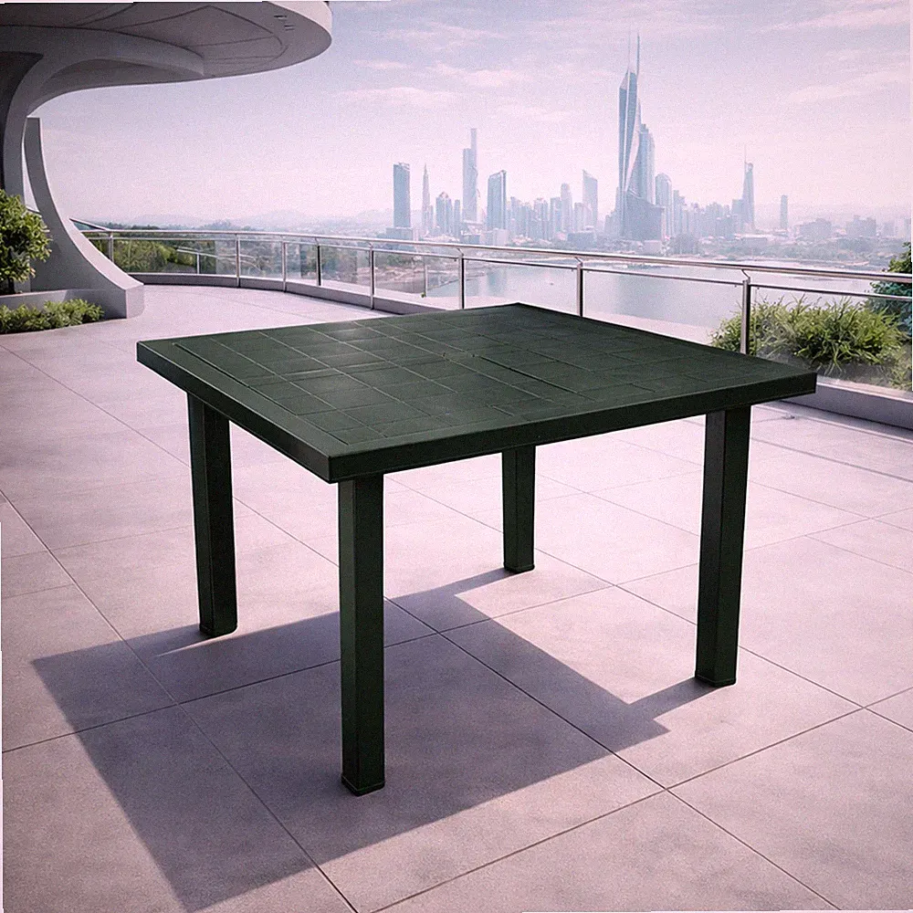 Gartentisch Fiocco 80x75cm Kunststoff Terrasse Grün Balkon