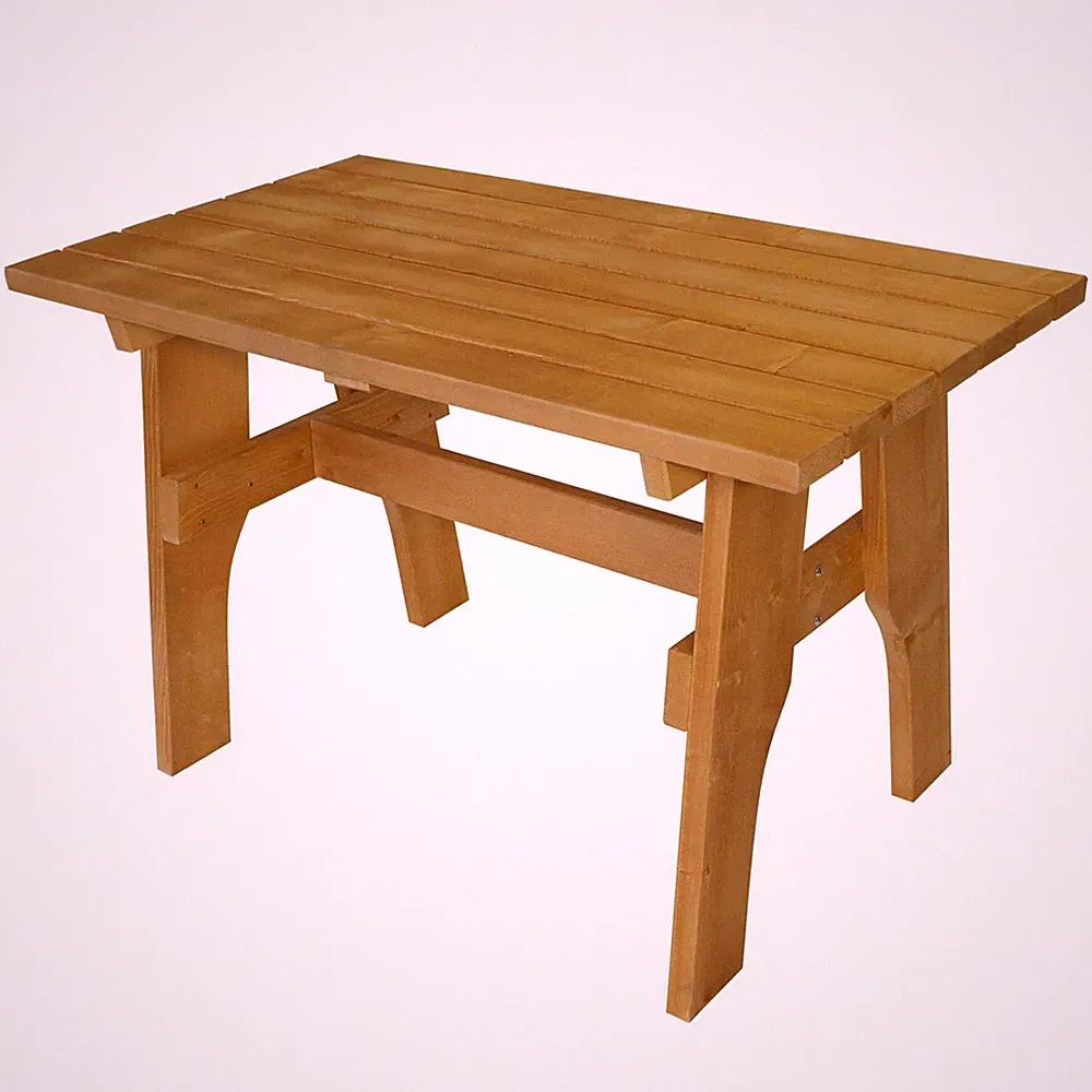 Gartentisch FREITAL 120 x 70 cm Kiefern Holz lasiert Natur Rechteckig