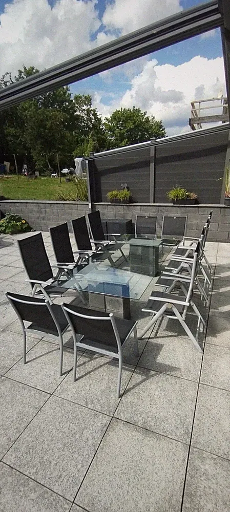 12 Personen Gartentisch