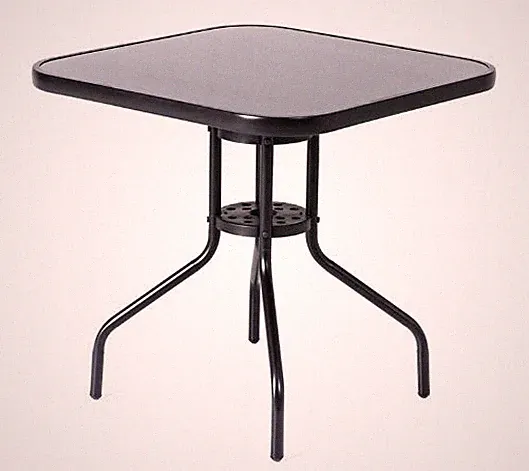 Gartentisch Glas Alu Aluminium Esstisch Glastisch Tisch Garten 70x70