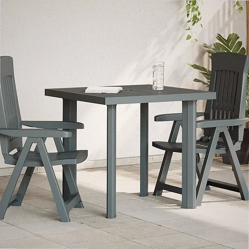 Gartentisch Grün 80x75x72 cm Kunststoff