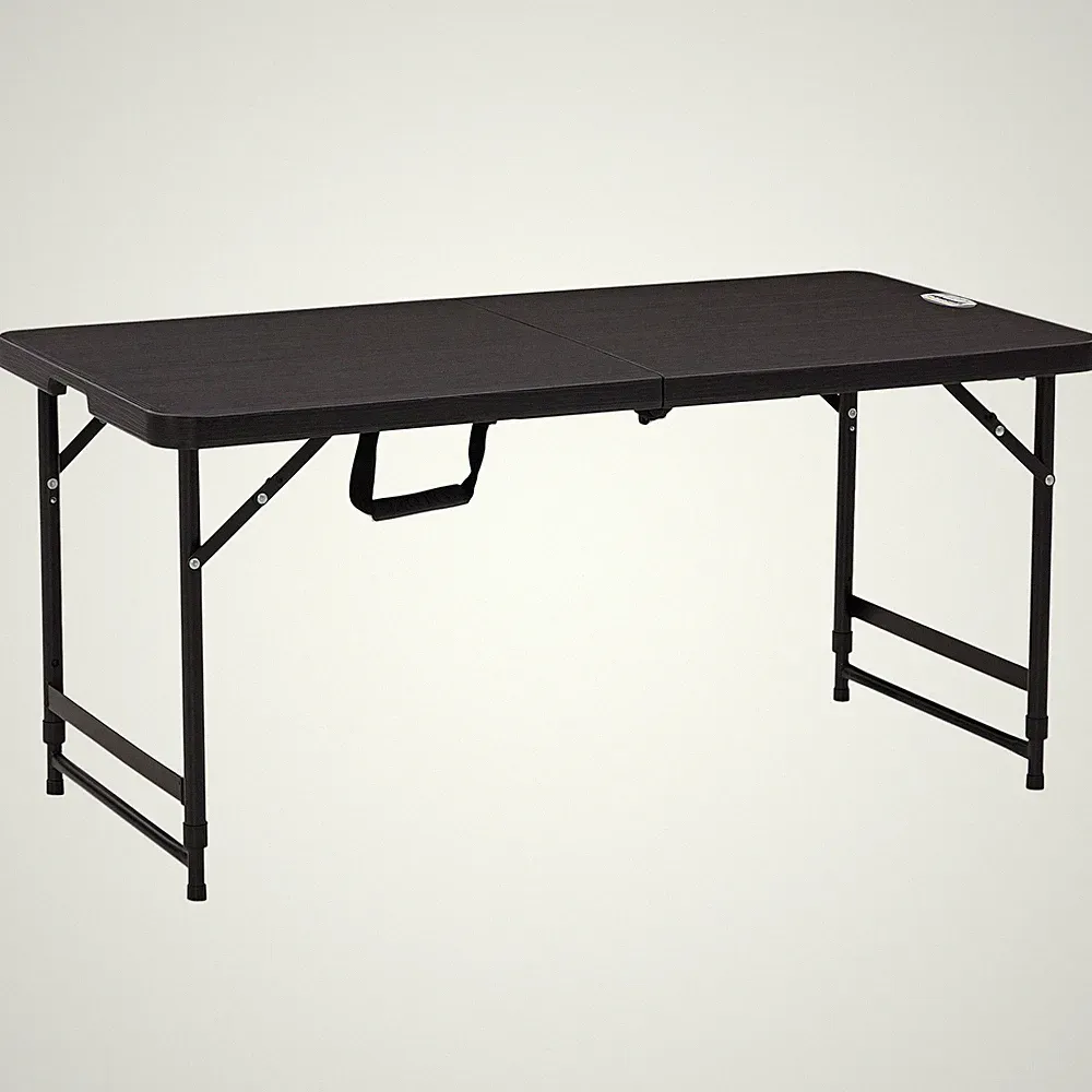 Gartentisch, Höhenverstellbarer Klapptisch für 4 Personen 118 x 60 x 74 cm