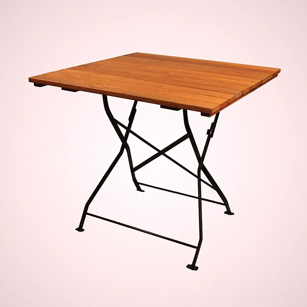 Gartentisch holz schwarz 80x80 cm Balkontisch Klappbar Gartenmöbel