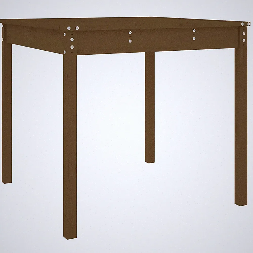 Gartentisch Honigbraun 82,5x82,5x76 cm Massivholz Kiefer