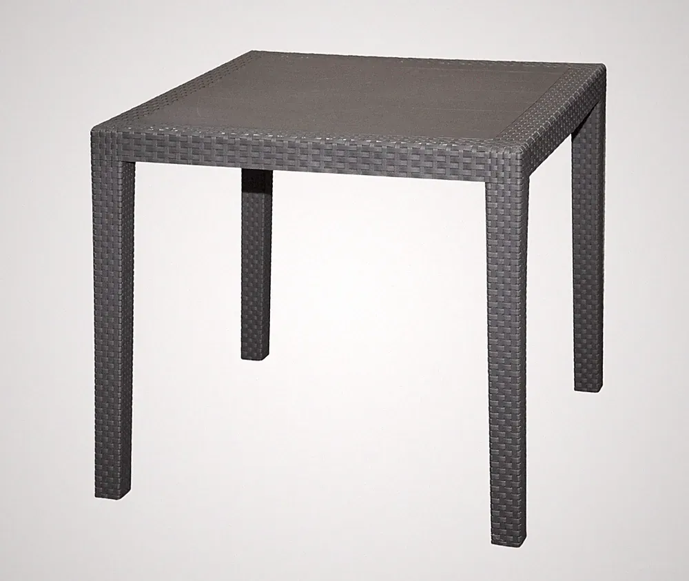 Gartentisch in anthrazit - 79 x 79 cm - Bistro Tisch Beistelltisch