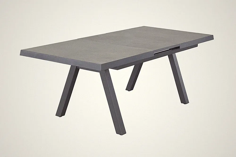 Gartentisch Kalifornien Ausziehtisch Esstisch 160/210x100x75cm Keramik Anthrazit