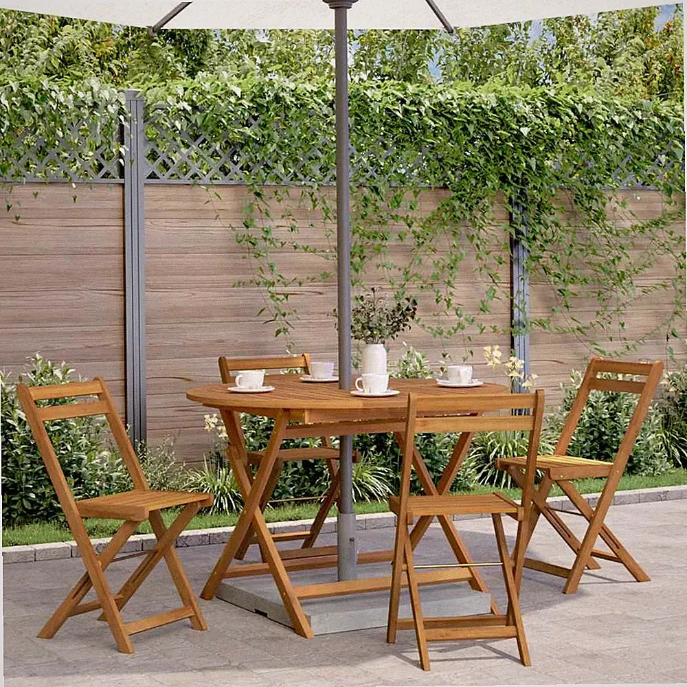 Gartentisch Klappbar Beistelltisch Balkontisch Tisch Massivholz Akazie vidaXL