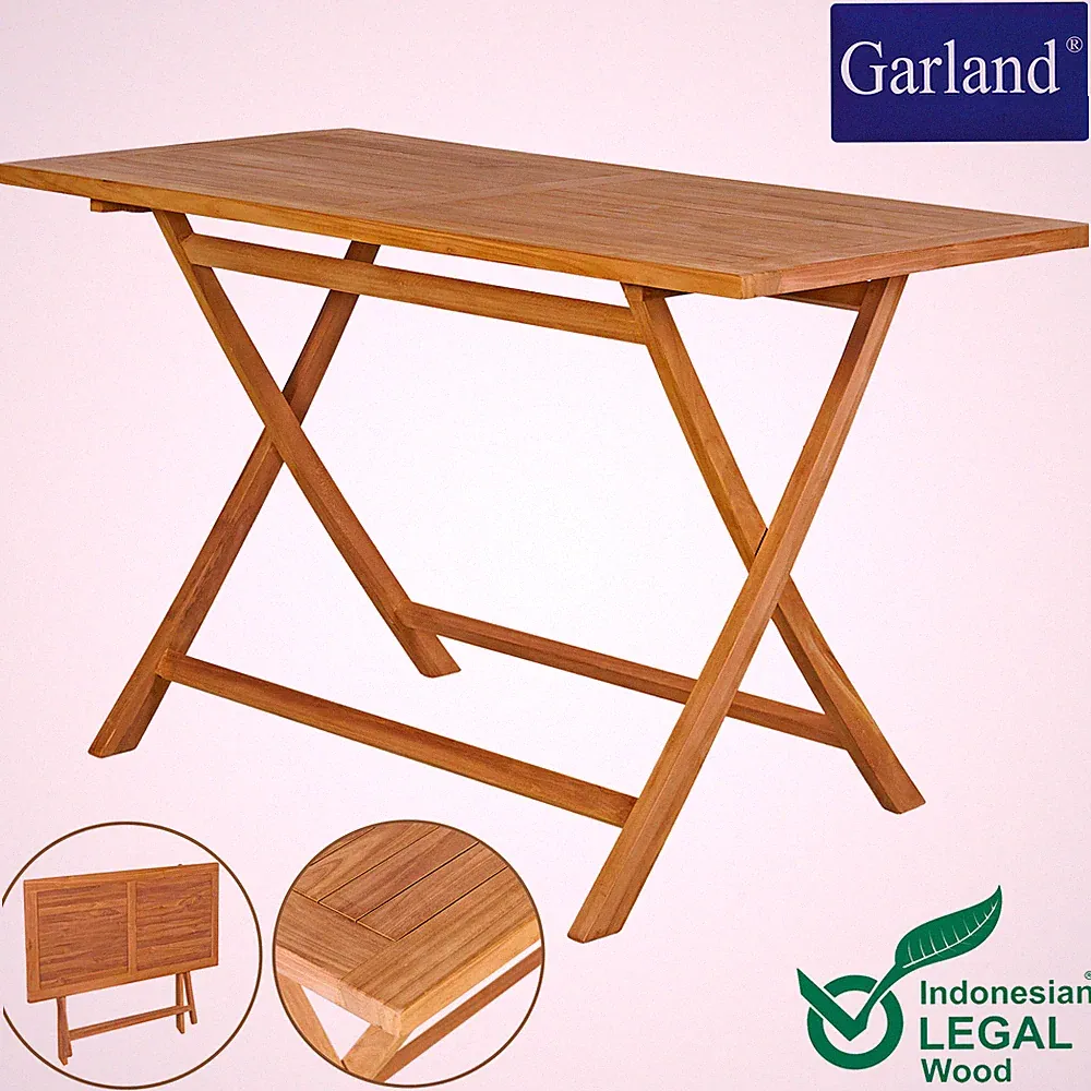 Gartentisch Klapptisch Balkontisch Teak Holz Klappbar Massiv Gartenmöbel Garten