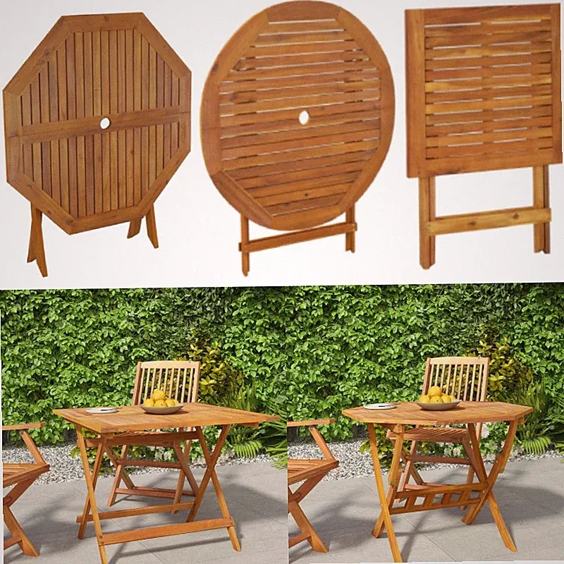 Gartentisch Klapptisch Beistelltisch Campingtisch Holztisch Massivholz Akazie DE