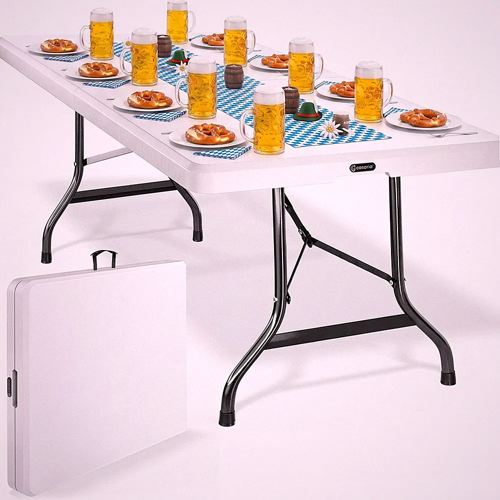 Gartentisch Klapptisch Campingtisch Klappbar 180 cm Buffettisch Party CASARIA®