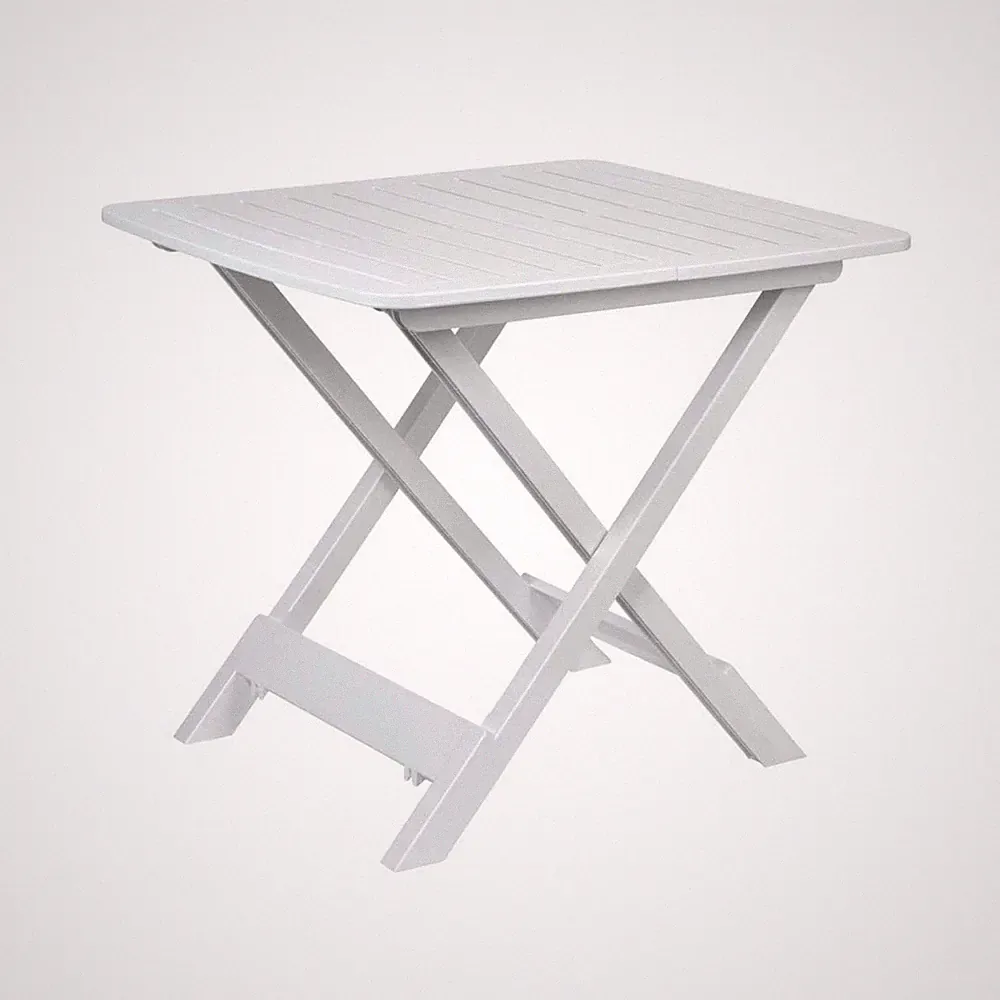 Gartentisch Klapptisch Campingtisch weiß 79x72x70 cm Balkon Klappbarer Tisch