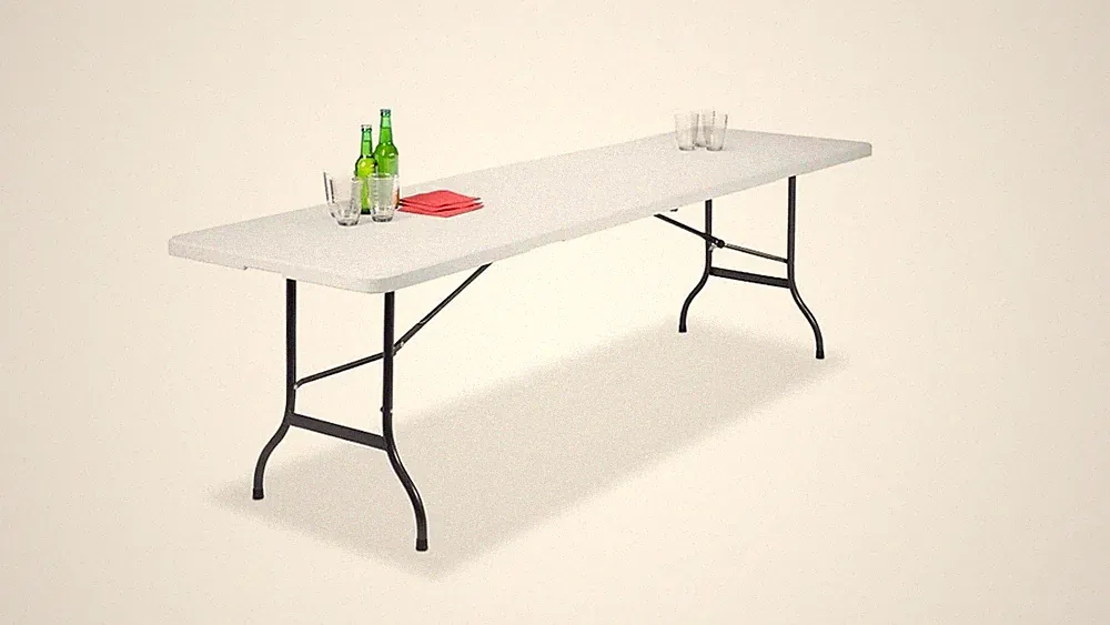 Gartentisch Klapptisch Klappbar 240x75 cm Tragegriff Kunststoff 10 Personen !