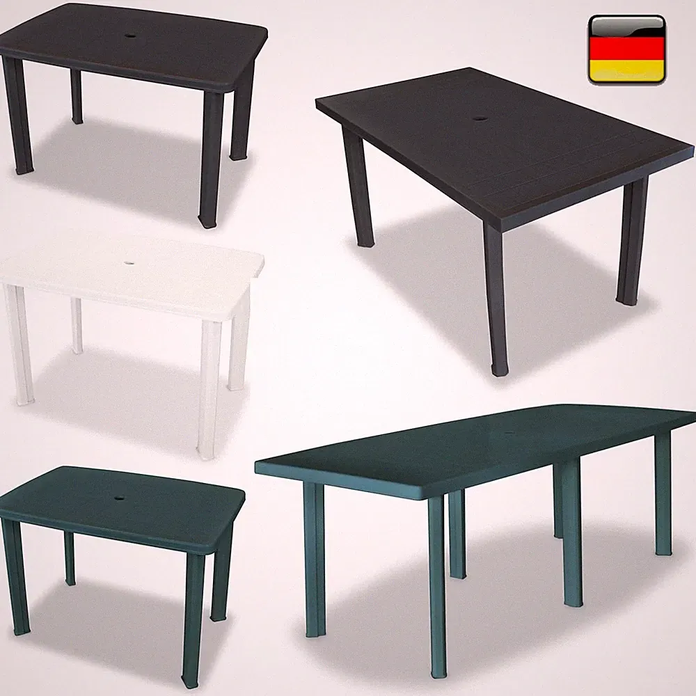 Gartentisch Kunststoff Esstisch Beistelltisch Balkontisch Mit Schirmloch Outdoor