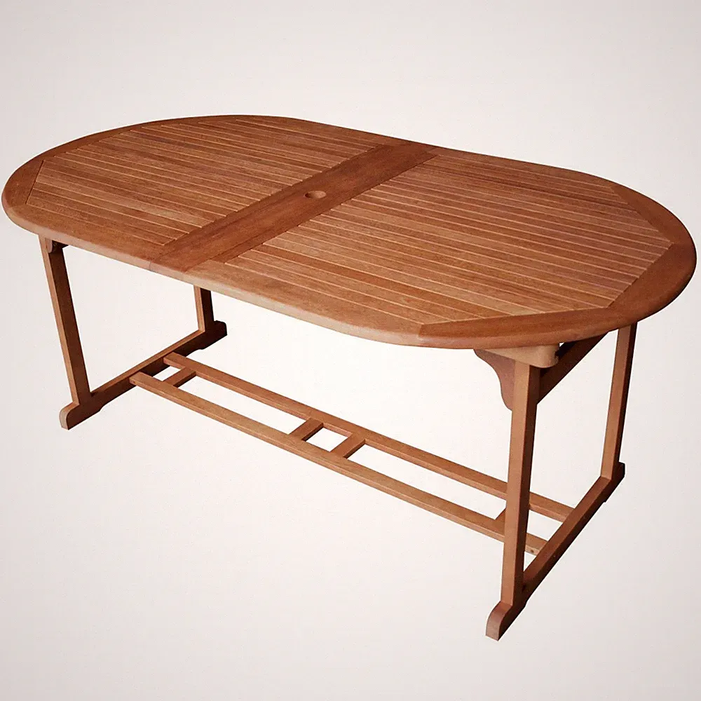 Gartentisch Lago ausziehbar 180/260 x 100 x 75 cm aus Eukalyptus-Holz Holztisch