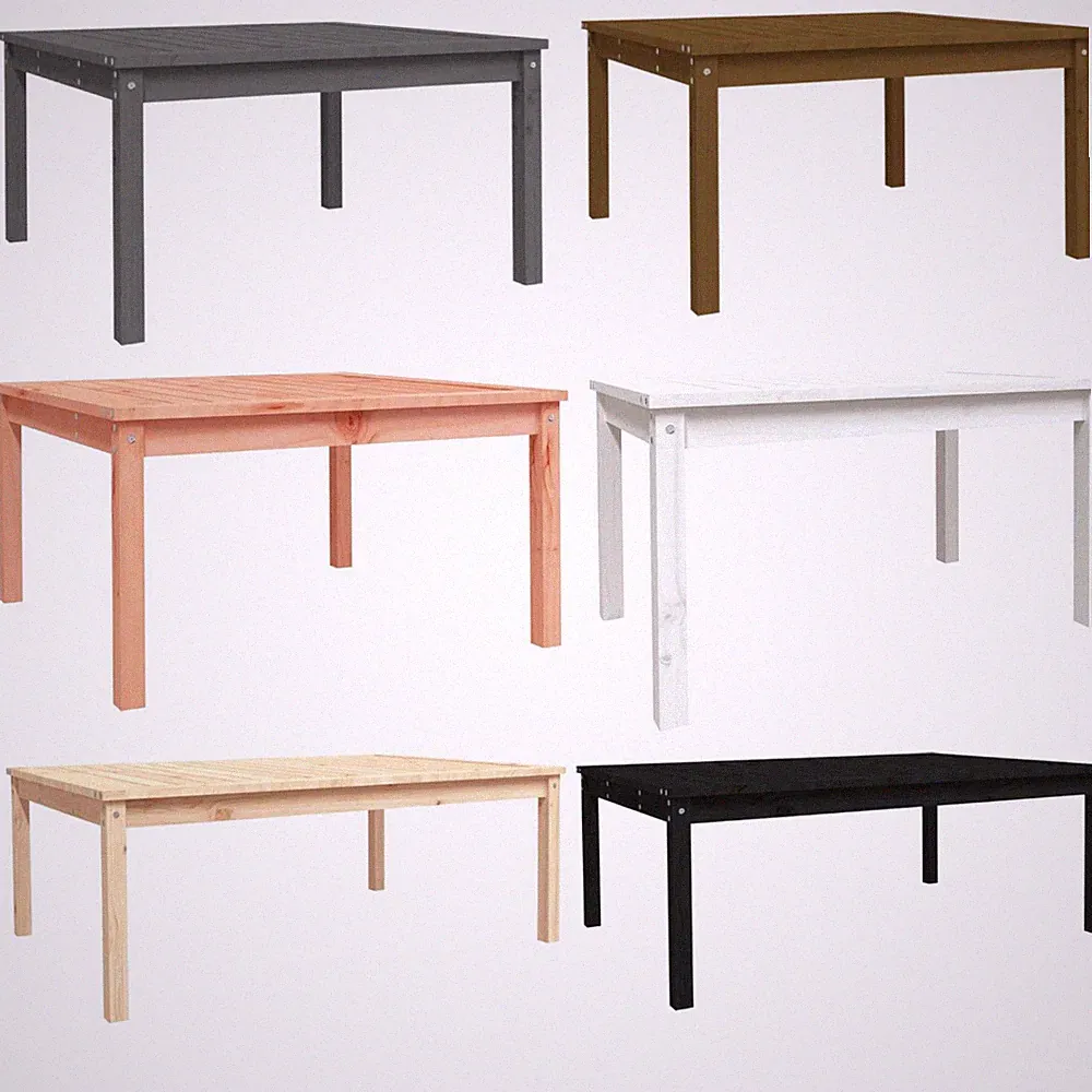 Gartentisch Massivholz Kiefer Garten Loungetisch Balkontisch Gartenmöbel Tisch