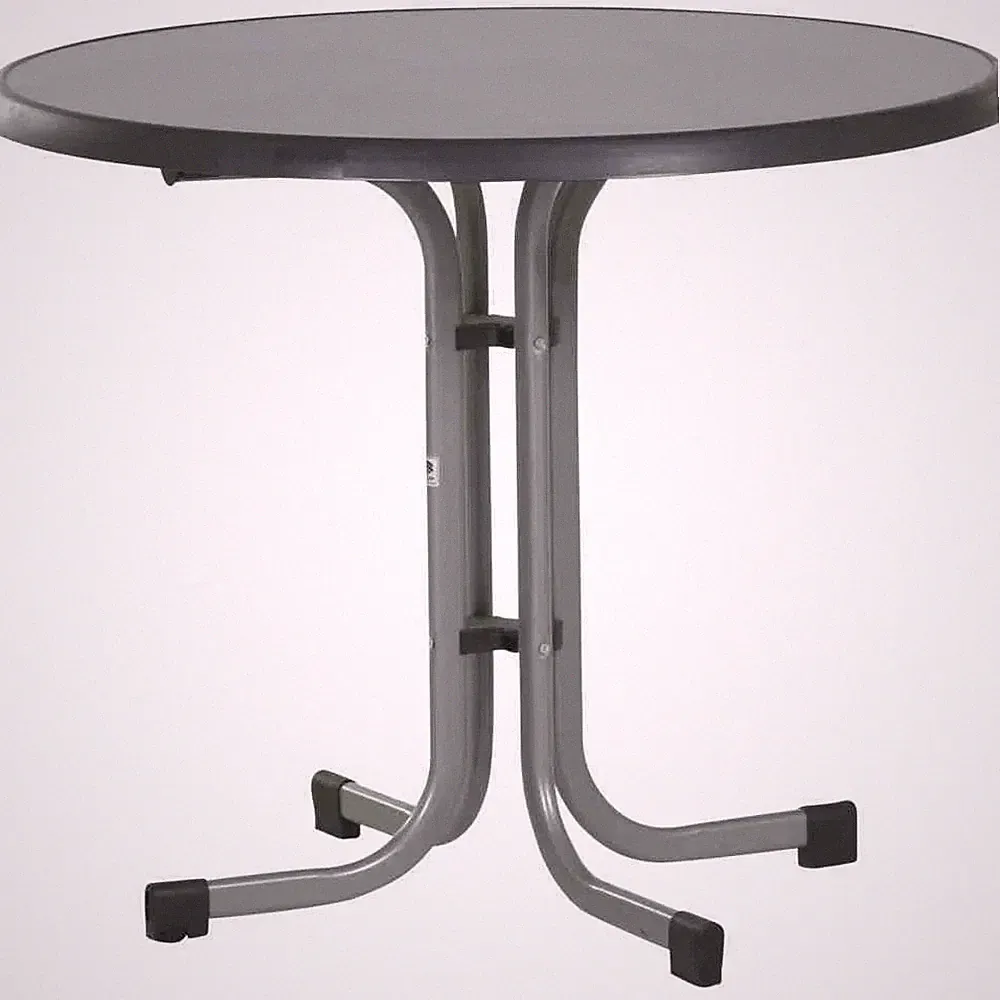Gartentisch mit Boulevard-Gestell, graphit, Ø ca. 86 cm x Höhe 72 cm