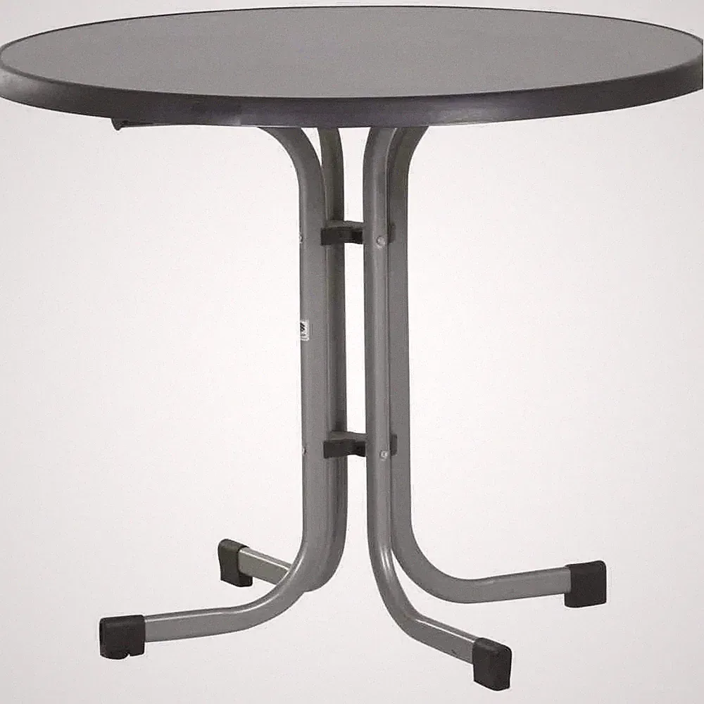 Gartentisch mit Boulevard-Gestell, graphit, Ø ca. 86 cm x Höhe 72 cm