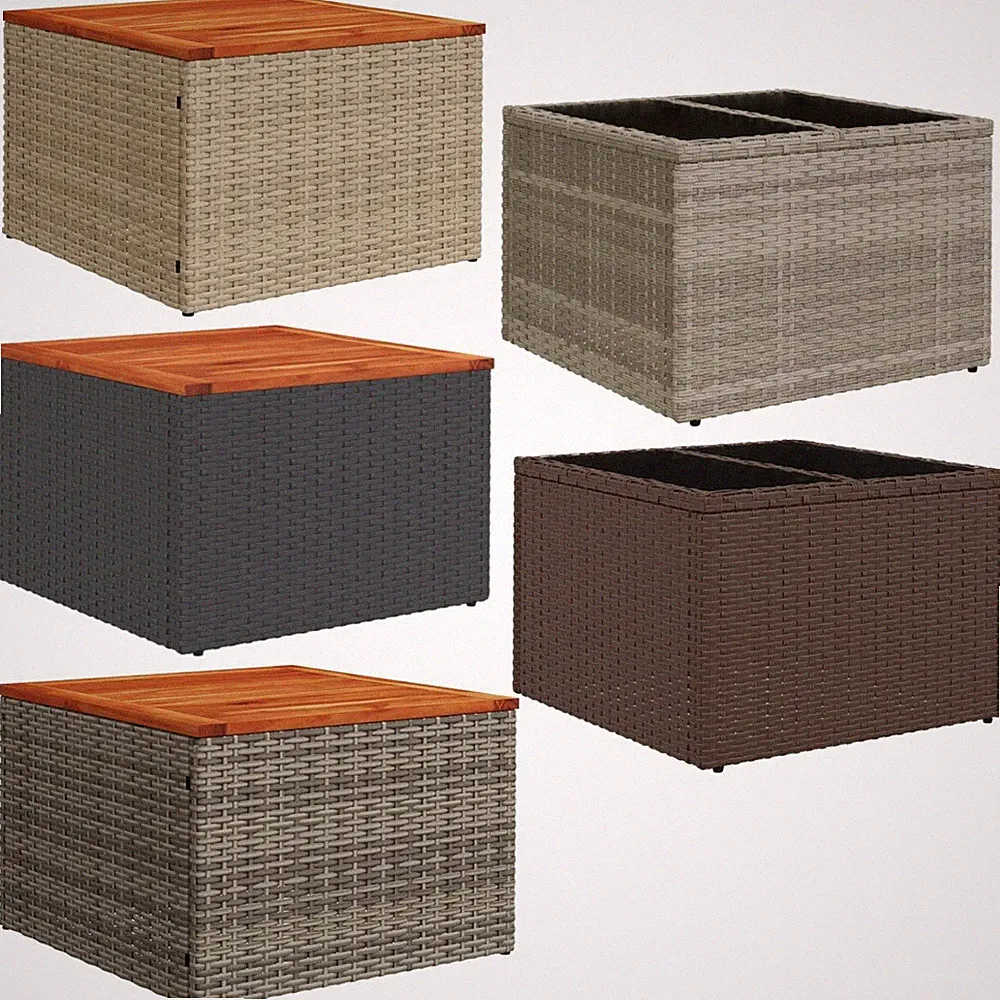 Gartentisch Poly Rattan Loungetisch Terrassentisch Balkontisch Gartenmöbel Tisch