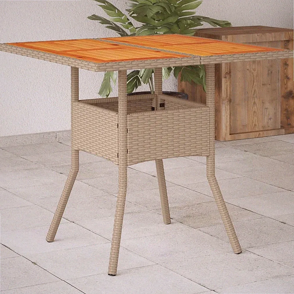 Gartentisch Terrassentisch Esstisch Gartenmöbel Tisch Poly Rattan vidaXL