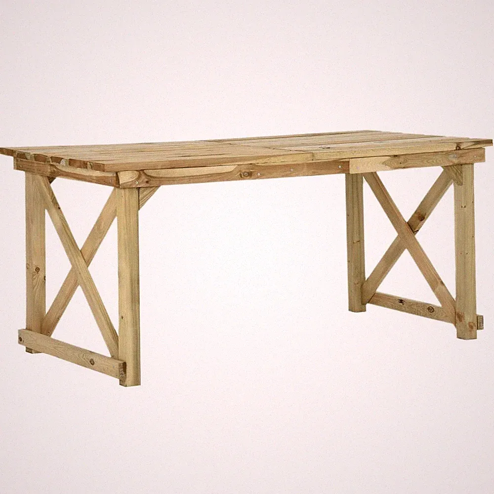 Gartentisch Terrassentisch Esstisch Holztisch Kiefernholz Imprägniert vidaXL