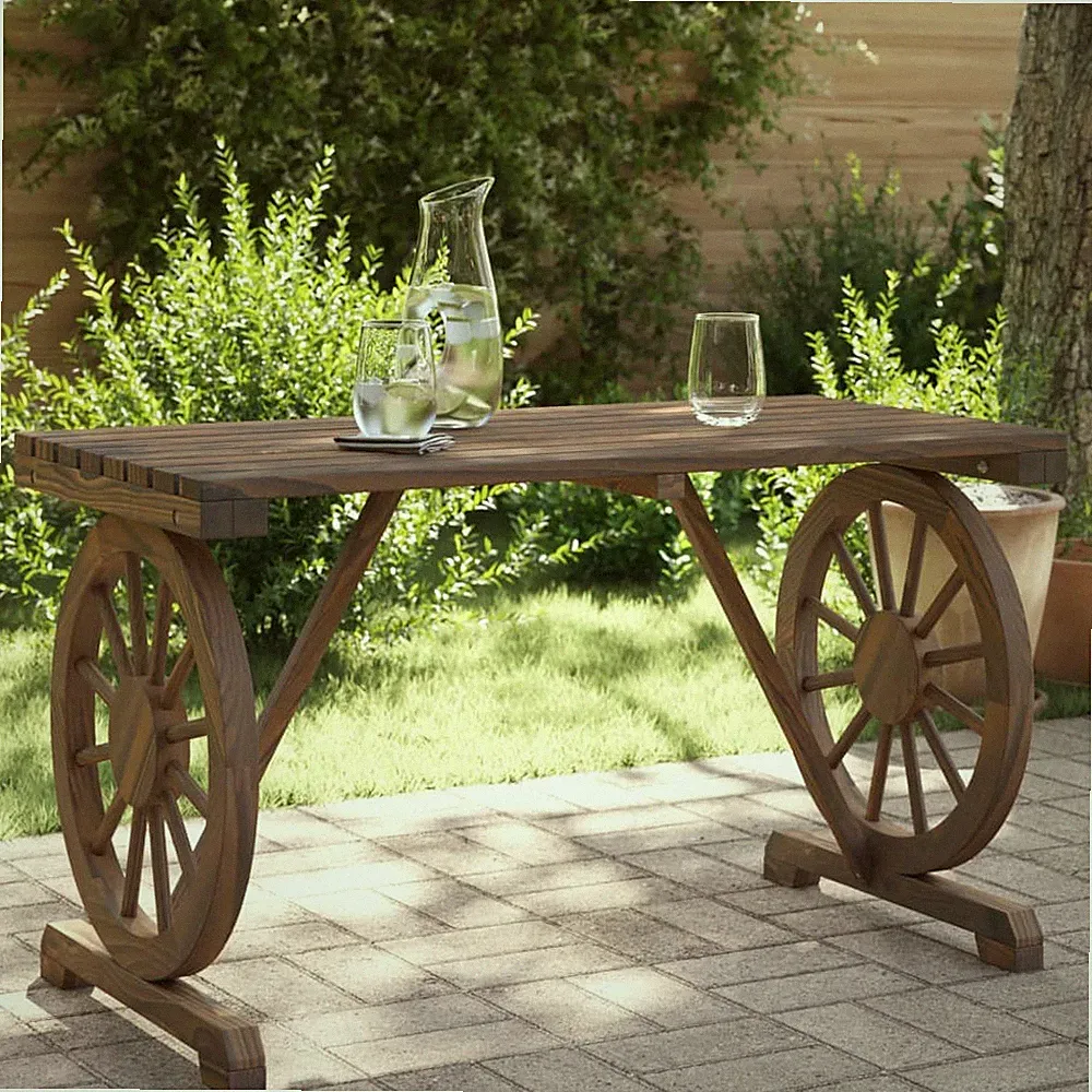 Gartentisch Terrassentisch Esstisch Tisch Gartenmöbel Massivholz Tanne vidaXL