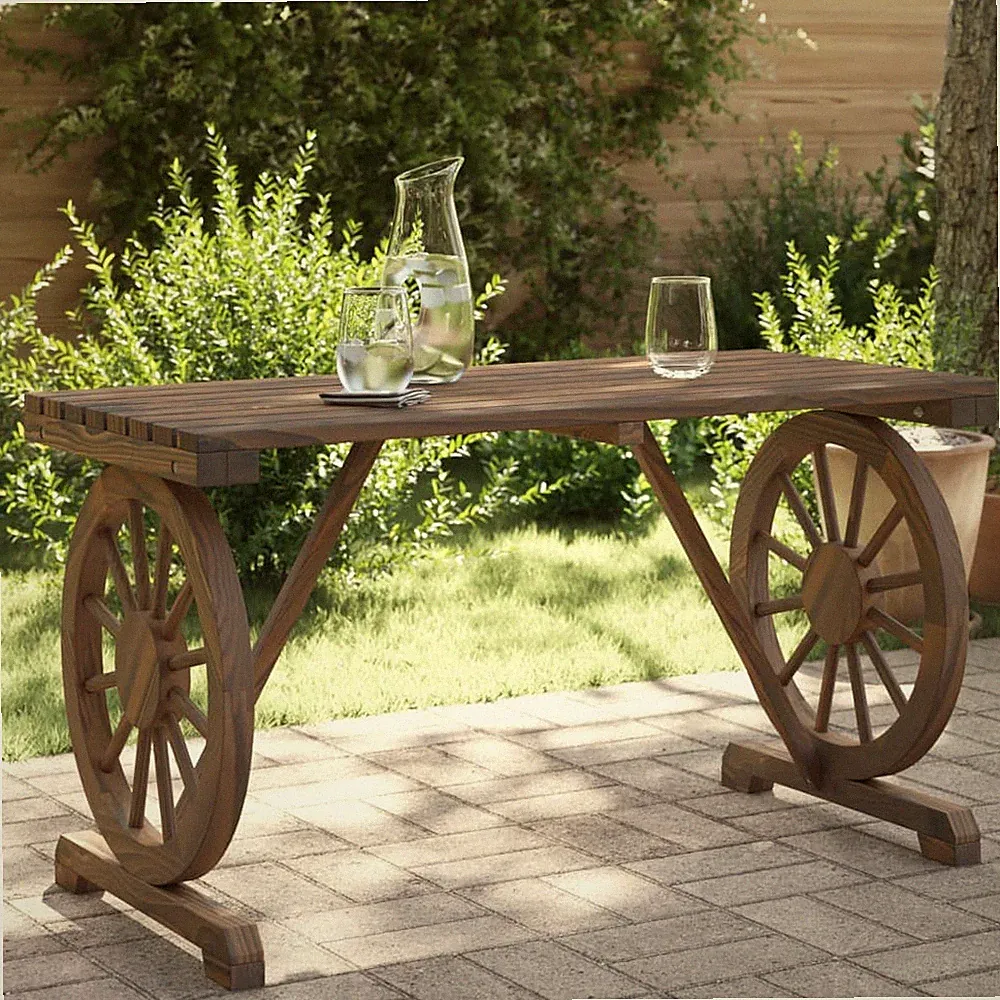 Gartentisch Terrassentisch Esstisch Tisch Gartenmöbel Massivholz Tanne vidaXL