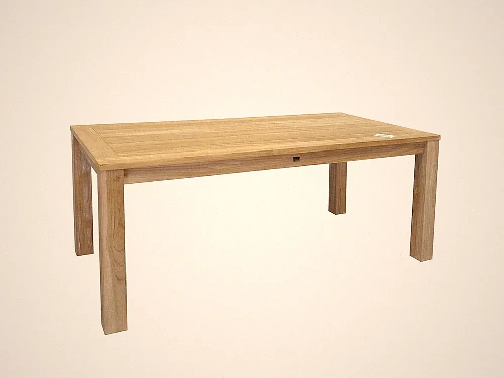 Gartentisch Tisch Gartenmöbel Teakholz massiv unbehandelt 200x100x78 cm (8964)