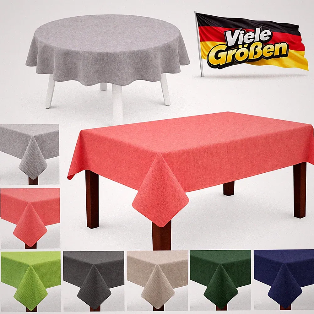 Gartentischdecke Weichschaum wetterfest rutschfest Outdoor Tischdecke Balkon PVC