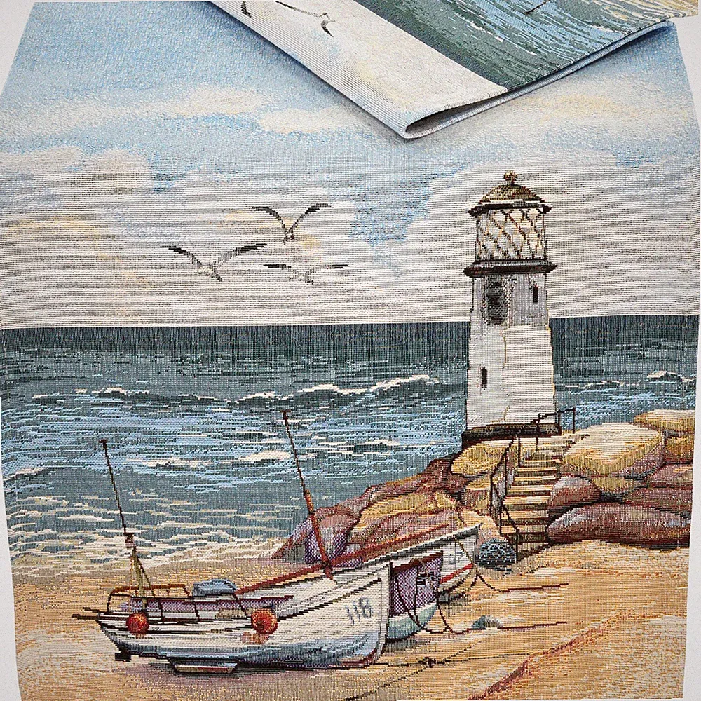 Gobelin Tischläufer Maritim 38x100 Tischdecke Tischwäsche Sommer Sandner Ostsee
