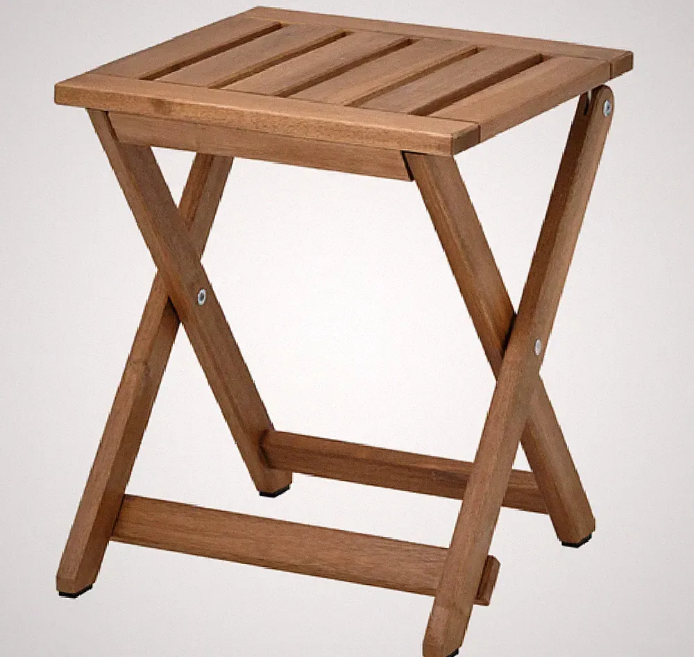 Großer 110 kg Klapphocker Tragbar Outdoor Holz Zuhause Küche Klappstuhl Sitz