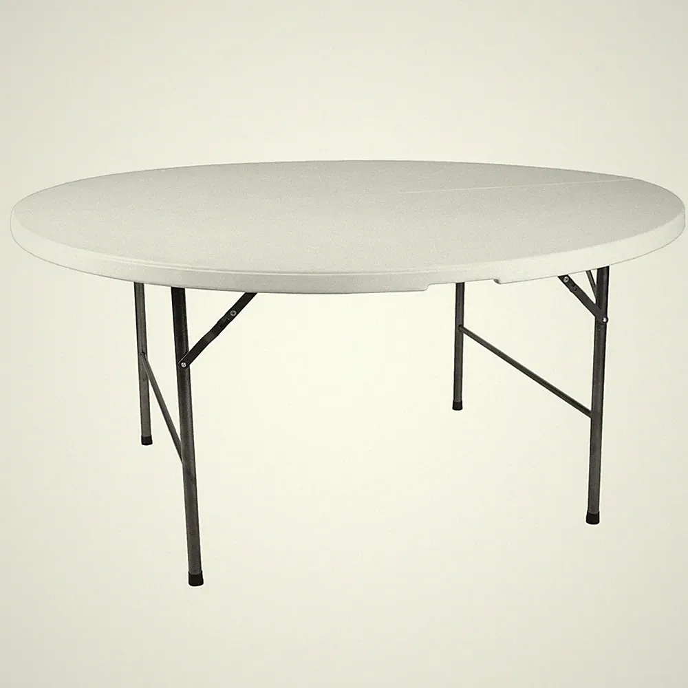 Großer Klapptisch rund 160 cm Campingtisch Tisch Partytisch klappbar Kunststoff