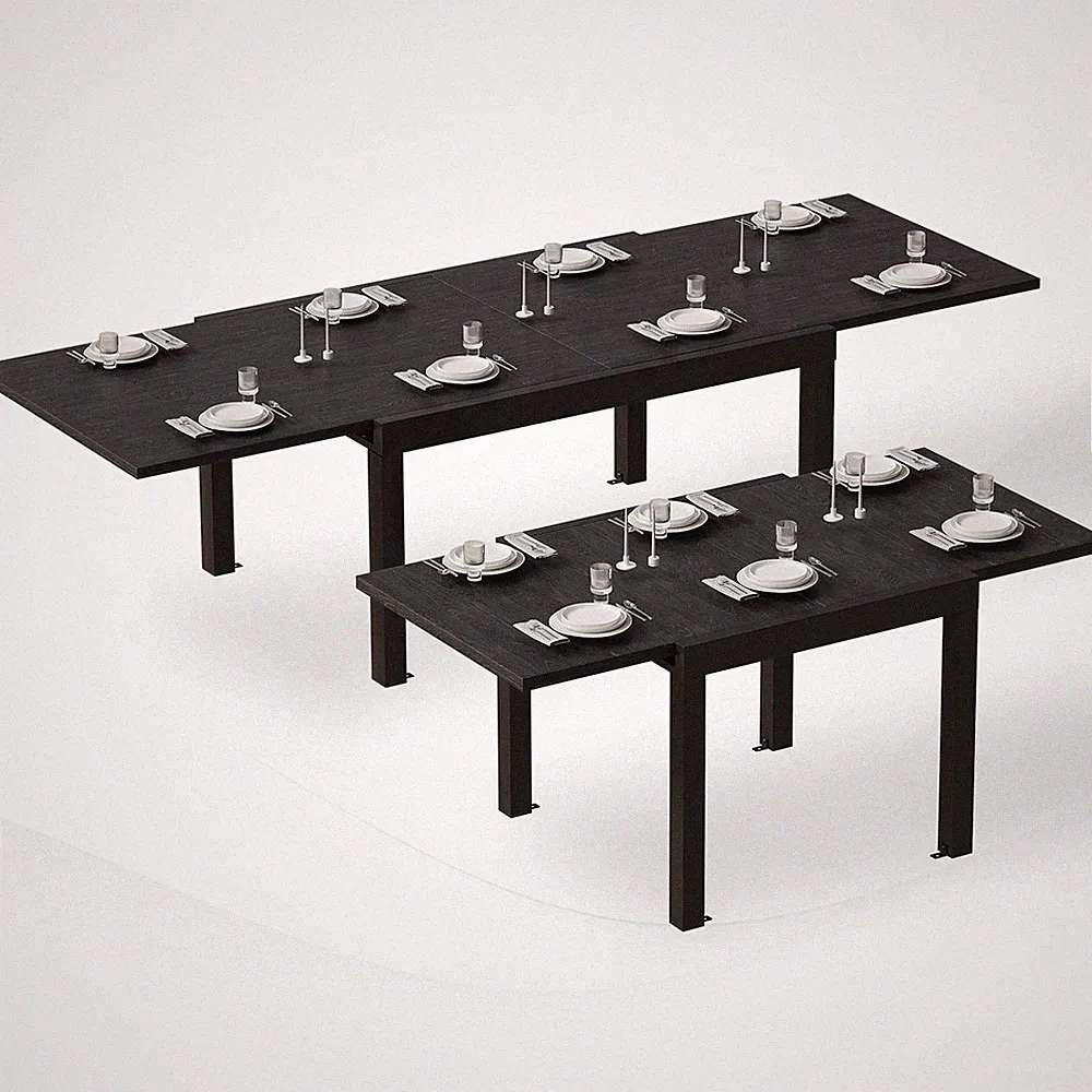GUNJI®Rechteckiger Gartentisch Aluminium Esstisch Ausziehbarer Outdoor-Tisch aus