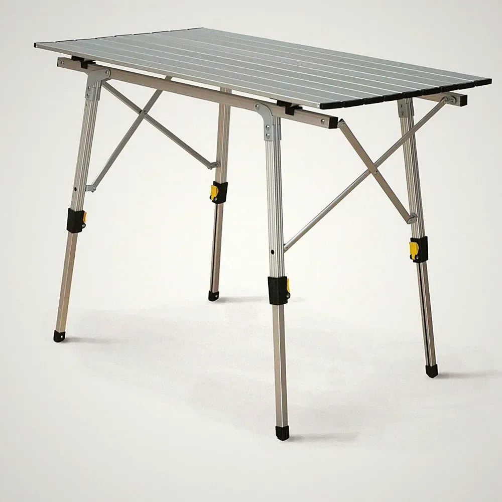 Höhenverstellbarer Campingtisch Alutisch Gartentisch Klappbar Camping NEU