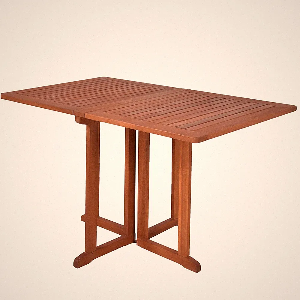 Holz Balkontisch 120 x 70 cm klappbar - rechteckig - Garten Balkon Ess Tisch