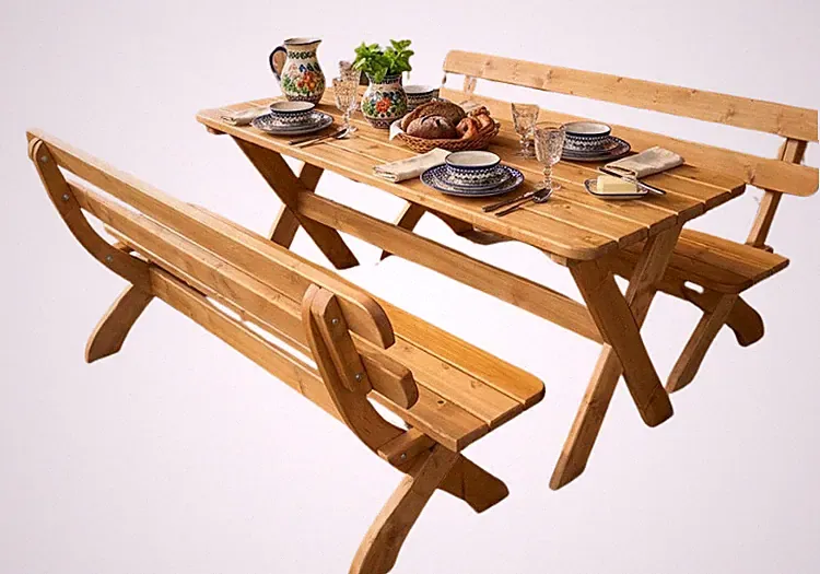 Holz Gartenmöbel | set | sitzgruppe NEU | garnitur | tisch banke