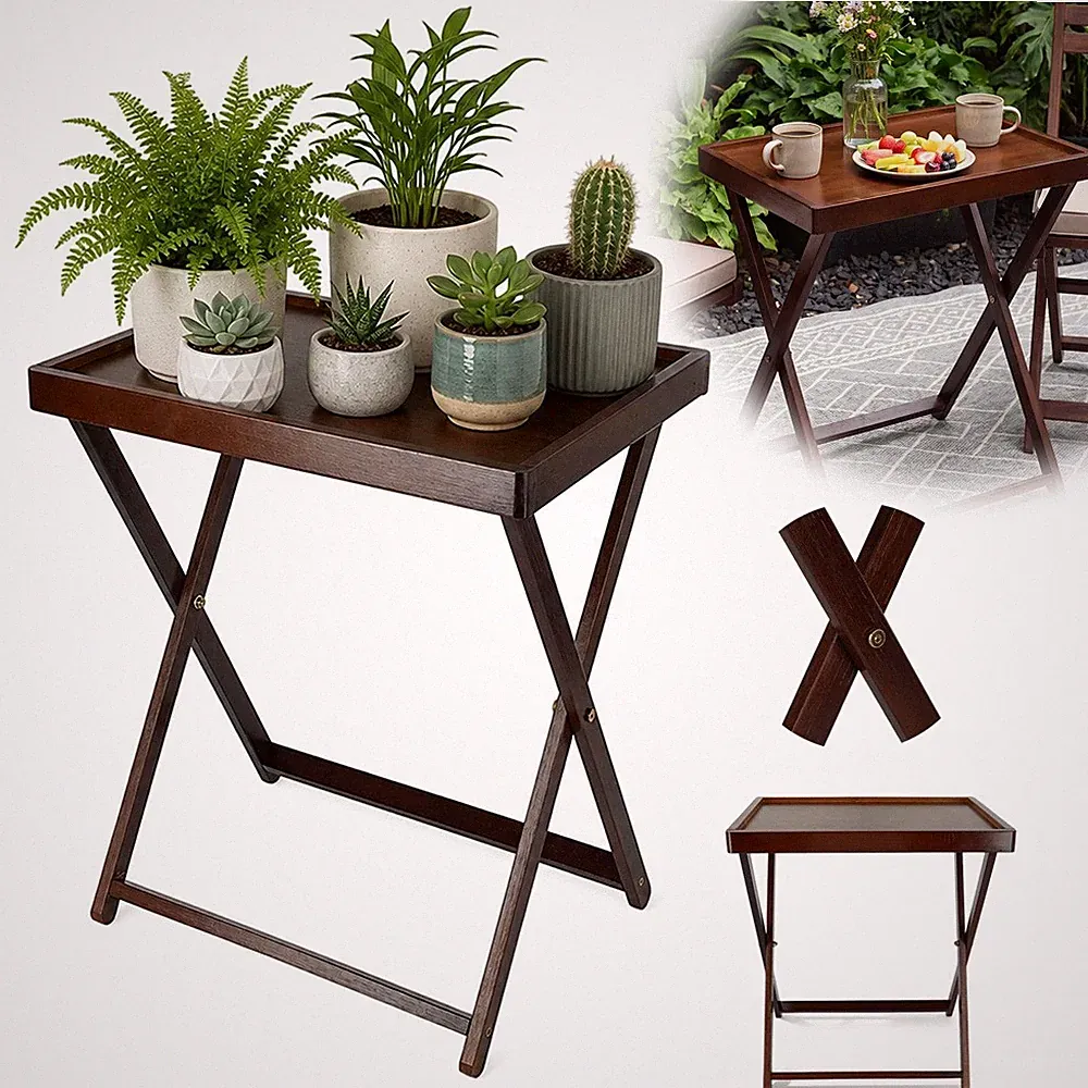 Holztisch Lounge Tisch Beistelltisch Kaffeetisch Gartentisch 40 x 44 x 30 CM