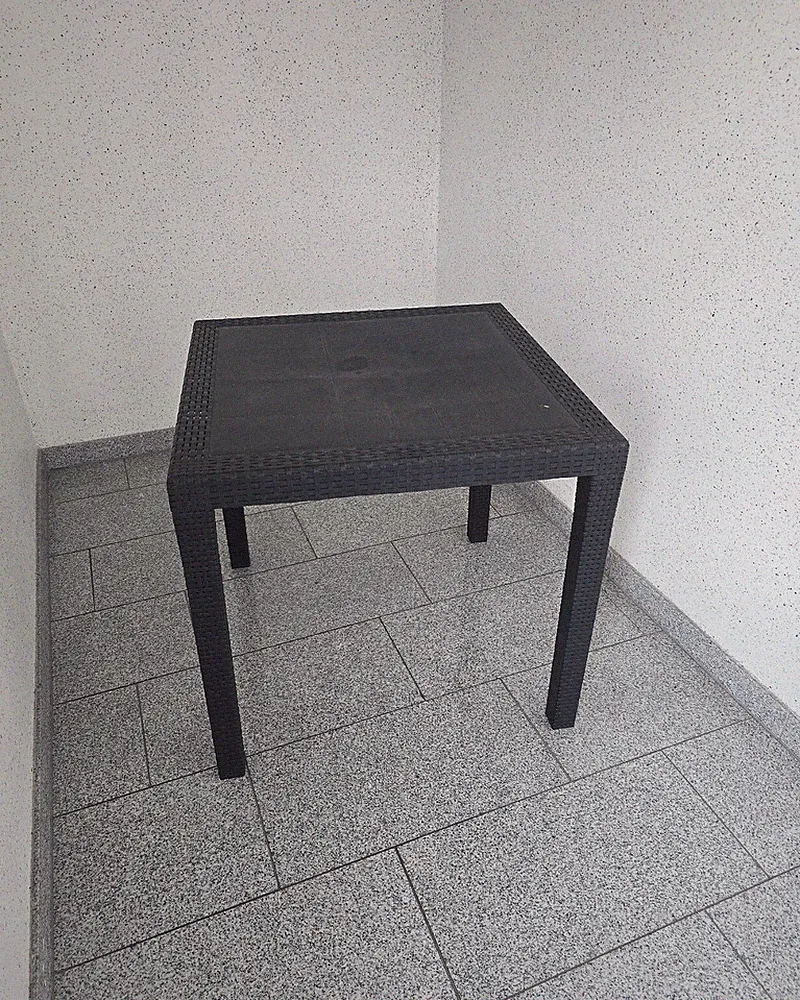 IPAE-ProGarden Bistrotisch (4592) 77 x 77 cm, anthrazit *KEIN VERSAND!*