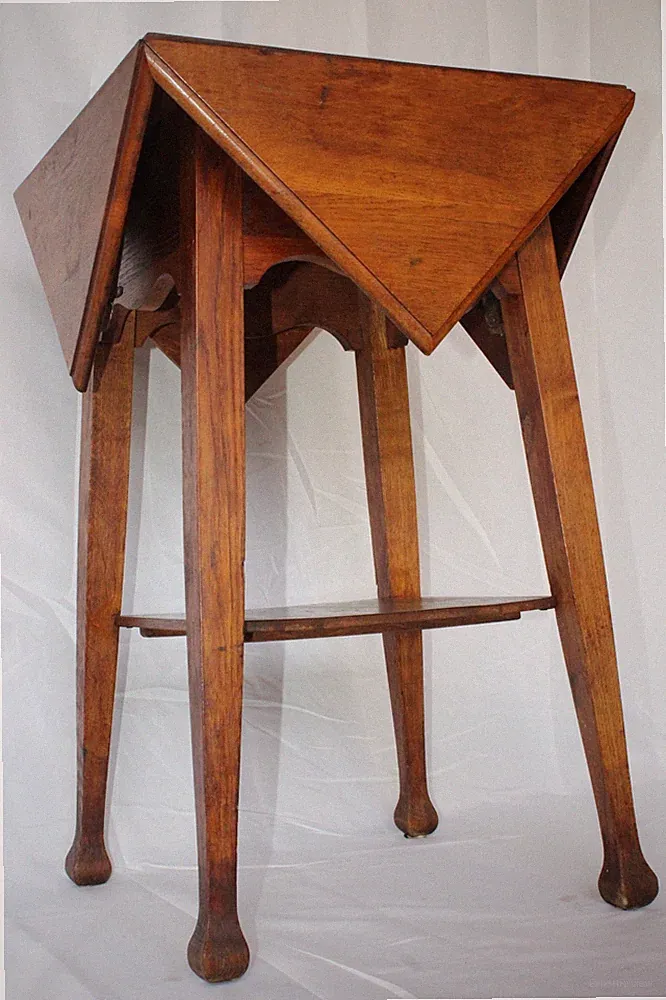 Jugendstil Art Deco Spieltisch Verwandlungstisch Eiche Schreibtisch Antik um1910