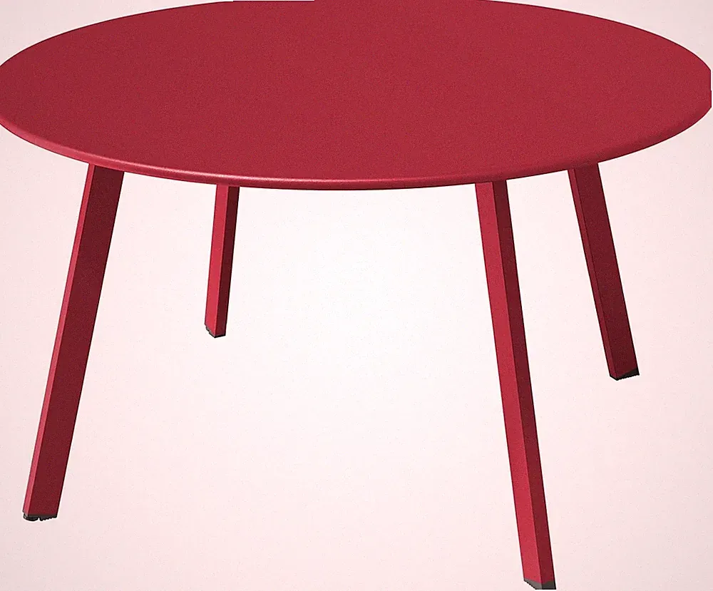 Kaffeetisch Outdoor Beistelltisch Balkontisch Bossa Nova Rot 80x80 cm Garten