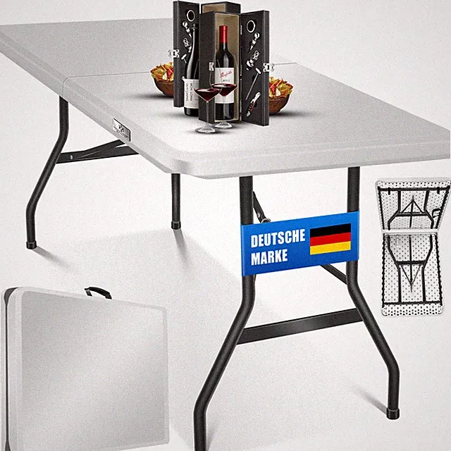 KESSER® Klapptisch Gartentisch Buffettisch Campingtisch 183cm klapp Party Tisch