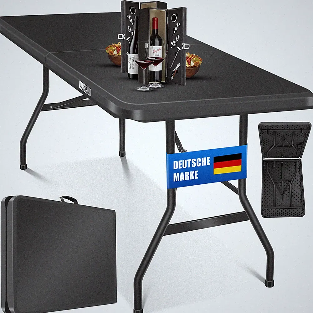 KESSER® Klapptisch Gartentisch Buffettisch Campingtisch 183cm klapp Party Tisch