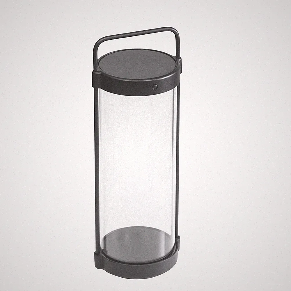 Kettler LED Laterne rund 45 cm KETTLIGHT Tischleuchte grau