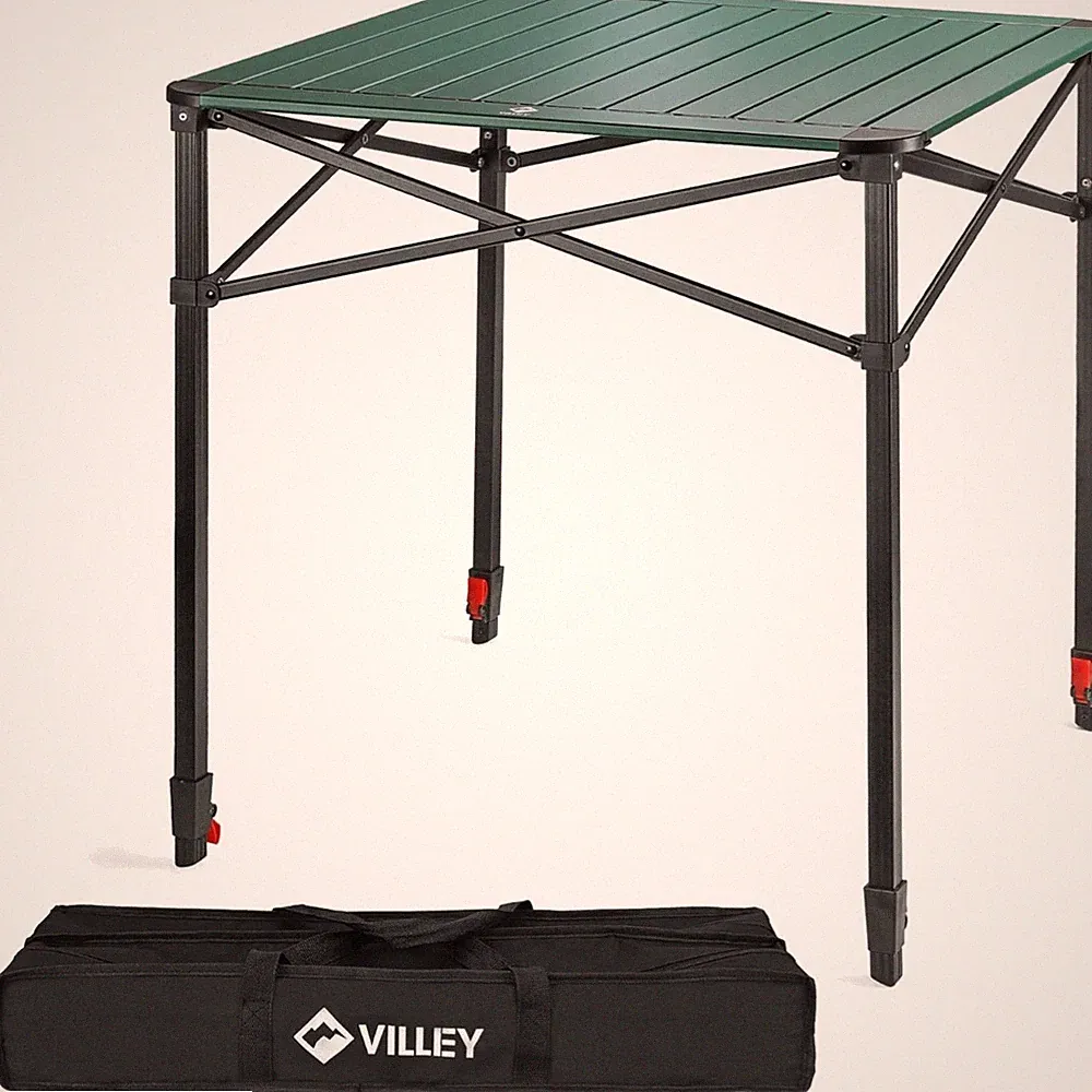 Klapp Tisch Camping Garten Picknick Klapptisch Balkon 70x70cm Aluminium