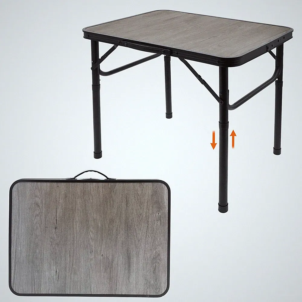 Klapp Tisch höhenverstellbar tragbar - 60x45 cm - Camping Garten Festival Angeln