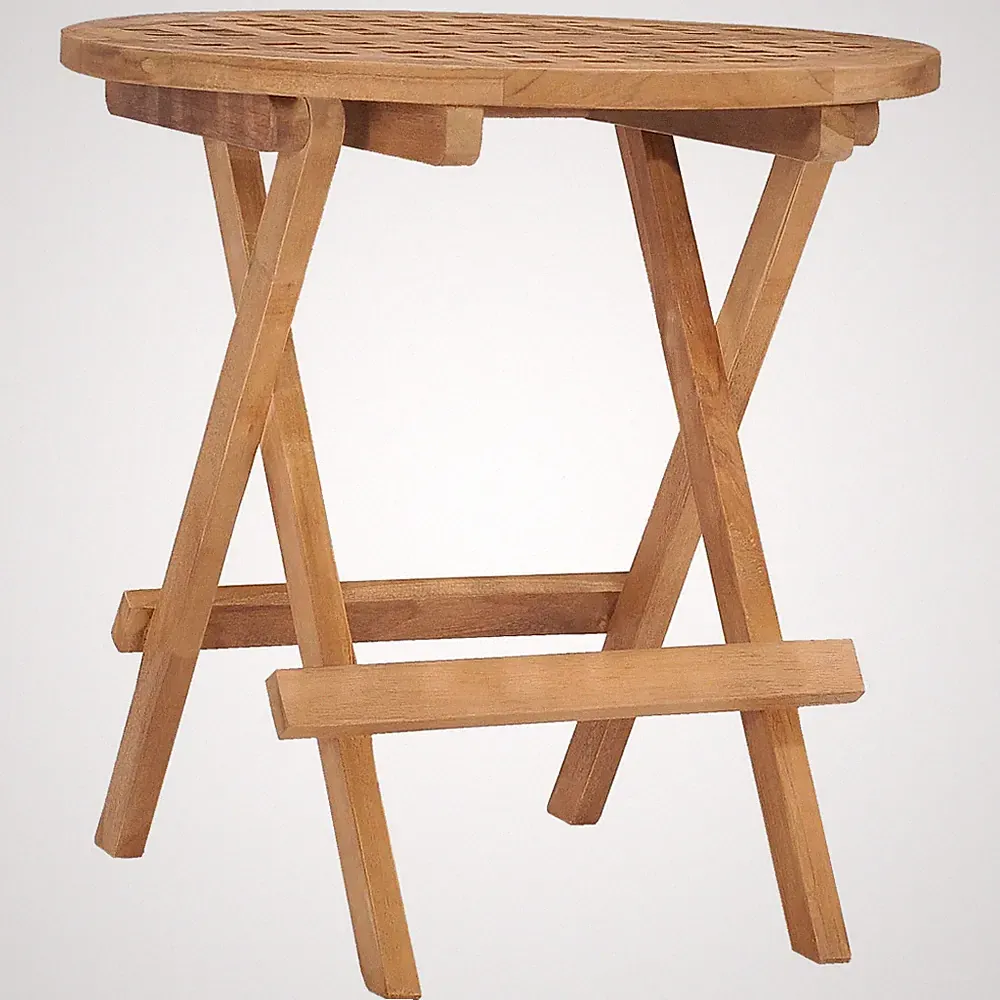 Klappbarer Gartentisch 50x50x50 cm Teak Massivholz