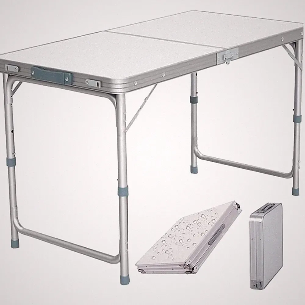 Klapptisch Aluminium 120 cm Tragbar Outdoor Camping Gartentisch
